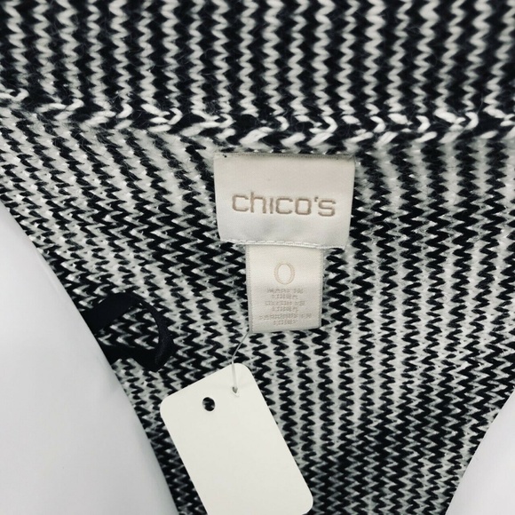 Chicos Long Chevron Print Sweater Sweater Sz 0/S/4 - Picture 3 of 7